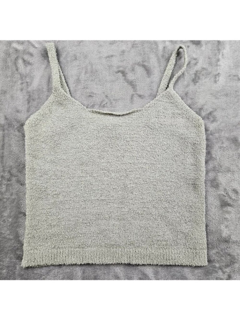 Sage green crop tank stretchy sweater boho beach rave club summer beach
